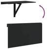 vidaXL Table murale pliable Noir 100x60x56 cm Bois d'ingénierie