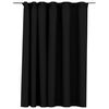 vidaXL Rideau occultant d'aspect de lin crochets Anthracite 290x245 cm