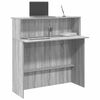 vidaXL Bureau de r&eacute;ception sonoma gris 100x50x103,5 cm bois ing&eacute;nierie