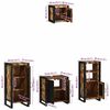vidaXL Ensemble de mobilier de salle de bain 4 pcs Bois Recyclé Solide