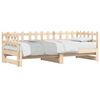 vidaXL Lit coulissant sans matelas 2x(80x200) cm Bois massif