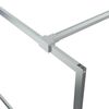 vidaXL Paroi de douche Argenté 80x195 cm Verre ESG transparent