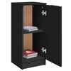 vidaXL Buffets 2 pcs noir 30x30x70 cm bois d'ing&eacute;nierie