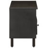 vidaXL Meuble TV noir 100x33x46 cm bois massif de manguier