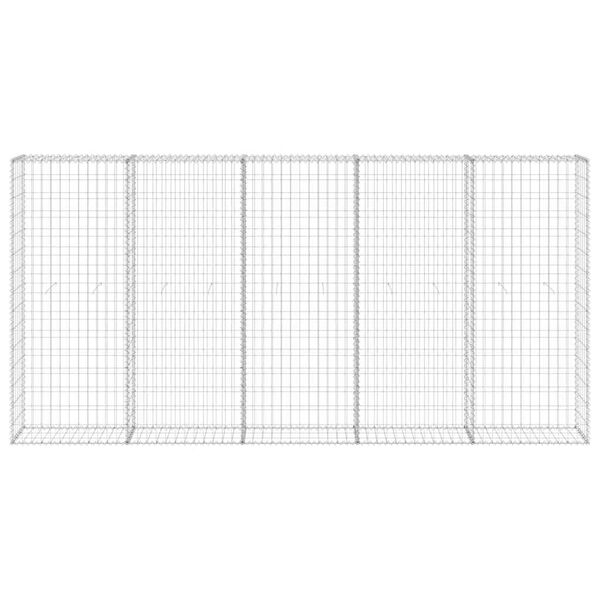 vidaXL Mur en gabion avec couvercles Acier galvanis&eacute; 300x30x150 cm