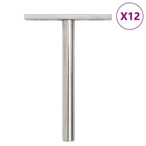 vidaXL Supports d'étagères flottantes 12pcs invisible acier au carbone