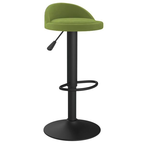 vidaXL Tabouret de bar Vert clair Velours