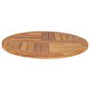 vidaXL Dessus de table Bois de teck solide Rond 2,5 cm 70 cm