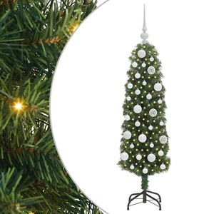vidaXL Sapin de Noël artificiel Vert 120 cm PVC et acier et plastique