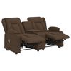vidaXL Fauteuil de massage inclinable porte-gobelets 2 places marron