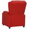 vidaXL Fauteuil Rouge bordeaux Similicuir