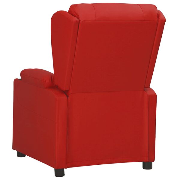 vidaXL Fauteuil Rouge bordeaux Similicuir