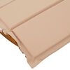vidaXL Transat avec coussin 2 pcs Marron Bois d'Acacia Massif