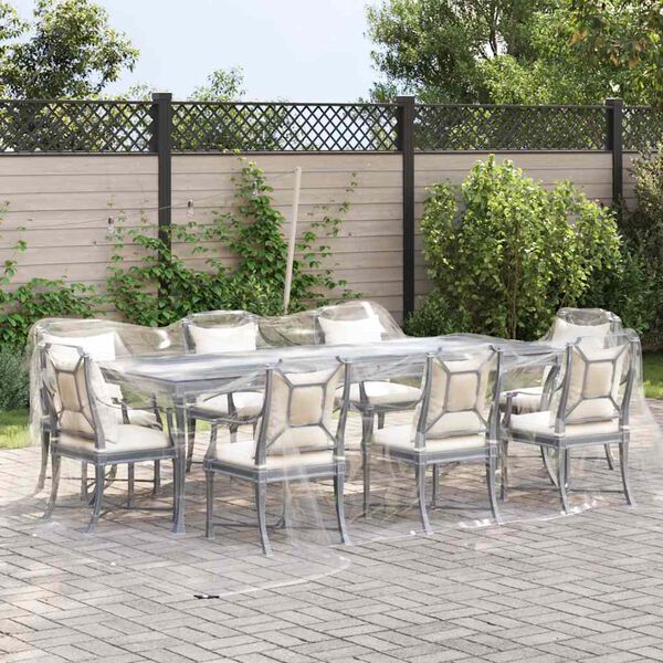 vidaXL B&acirc;che transparente avec &oelig;illets 4x6 m PVC