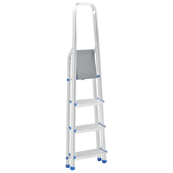 vidaXL Escabeau &agrave; 4 marches Aluminium 150 kg