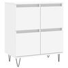 vidaXL Buffets 3 pcs Blanc Bois d'ing&eacute;nierie
