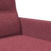 vidaXL Fauteuil Rouge bordeaux 60 cm Tissu