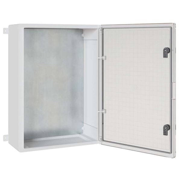 vidaXL Armoire de contr&ocirc;le Gris 50 x 24,5 x 70 cm Plastic ABS