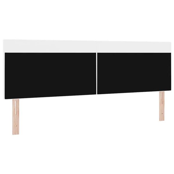 vidaXL T&ecirc;te de lit LED Blanc 180 cm Cuir synth&eacute;tique