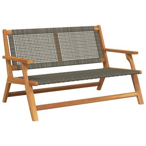 vidaXL Mobilier de jardin Gris 122 x 78 x 73 cm Bois d'Acacia Massif