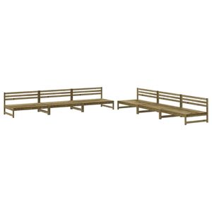 vidaXL Salon de jardin 6 pcs bois de pin impr&eacute;gn&eacute;