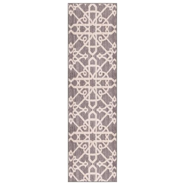 vidaXL Tapis de couloir Marron 80x350 cm