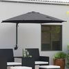 vidaXL Parasol de jardin Anthracite 248 x 248 x 148 cm