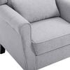 vidaXL Fauteuil gris clair tissu