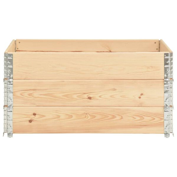 vidaXL Colliers de palette 3 pcs 80x120 cm Bois de pin solide