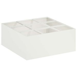 vidaXL Cache-pot de jardin Blanc 100 x 100 x 20 cm