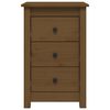 vidaXL Tables de chevet 2 pcs Marron miel 40x35x61,5 cm Pin solide