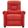 vidaXL Fauteuil de massage Rouge bordeaux Similicuir