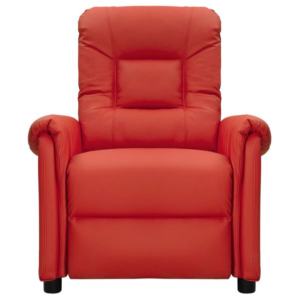 vidaXL Fauteuil de massage Rouge bordeaux Similicuir
