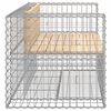 vidaXL Banc de jardin design gabion 143x71x65,5 cm bois massif de pin