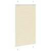 vidaXL Store plissé crème 70x100 cm largeur du tissu 69,4 cm polyester