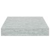 vidaXL &Eacute;tag&egrave;re murale flottante gris b&eacute;ton 23x23,5x3,8 cm MDF