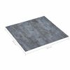 vidaXL Planches de sol 55 pcs Gris 5,11 m&sup2; PVC