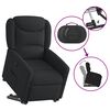 vidaXL Fauteuil inclinable noir tissu