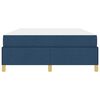 vidaXL Cadre de lit avec matelas Bleu 140 x 190 cm tissu