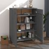 vidaXL Armoire à chaussures HAMAR Gris foncé 85x40x108 cm Pin massif