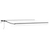 vidaXL Cadre de store manuel avec LEDs Blanc et anthracite 4 &times; 3,5 m