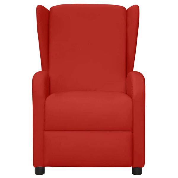 vidaXL Fauteuil de massage Rouge bordeaux Similicuir