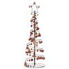 vidaXL Sapin de No&euml;l &agrave; LED avec boules 100 LED blanc chaud 150 cm