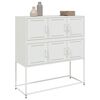 vidaXL Buffet blanc 100,5x39x107 cm acier