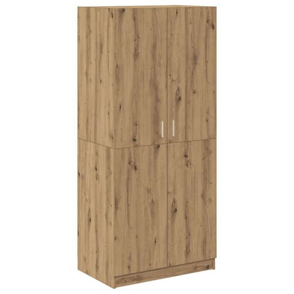 vidaXL Armoire en ch&ecirc;ne artisanal 90 x 52 x 200 cm bois d'ing&eacute;nierie