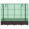 vidaXL Jardinière surélevée avec housse aspect rotin 160x40x138 cm