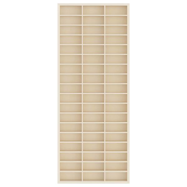 vidaXL Vitrine Murale Beige 30 x 4,5 x 75 cm Bois d'ing&eacute;nierie