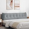 vidaXL Coussin de Dos Gris clair 200 x 24 x 50 cm tissu