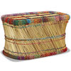 vidaXL Table basse Bambou avec D&eacute;tails Chindi Multicolore