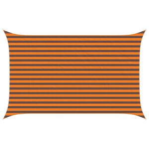 vidaXL Voile d'ombre Orange et marron 4 x 2,5 m 100 % polyester Oxford